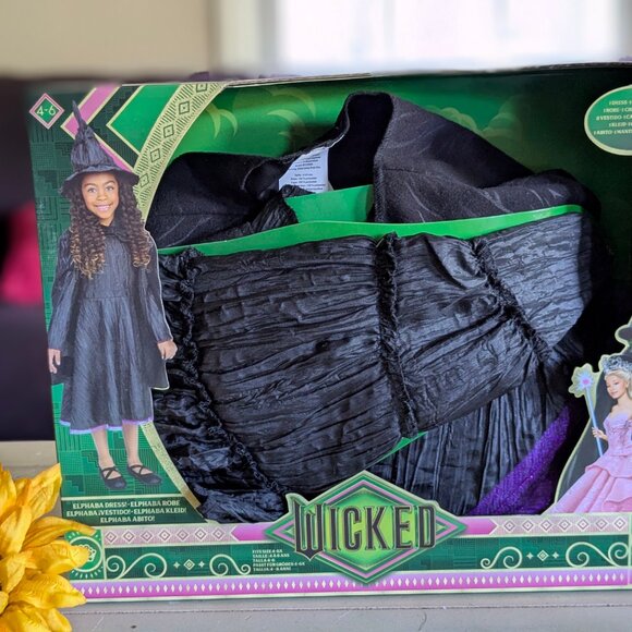 BRAND NEW: CHILD'S DELUXE WICKED ELPHABA COSTUME - Size 4-6x - Picture 2 of 6